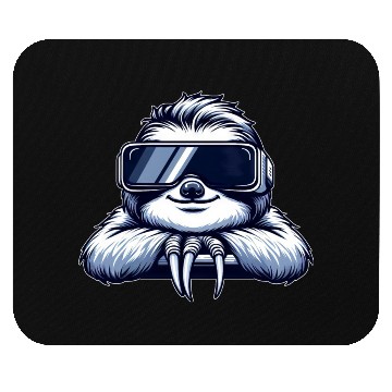 Discover Sloth VR Gamer Gaming Relaxed Chill Mouse Pads