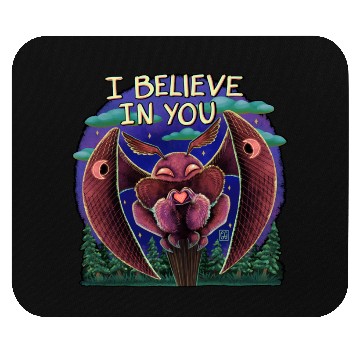 Discover The Mothman Cryptid believe in you cute creature Mouse Pads