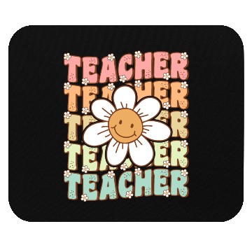 Discover Groovy Teacher Cute Daisy Flower Back to School Mouse Pads
