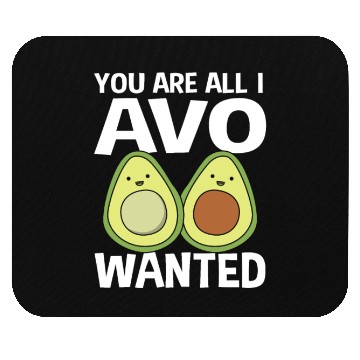Discover Cute Avocado Pun Funny Dietitician Mouse Pads