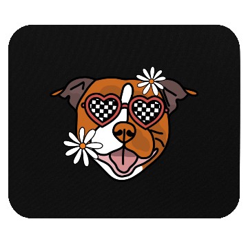 Discover Staffordshire Brown Retro Dog Mouse Pads