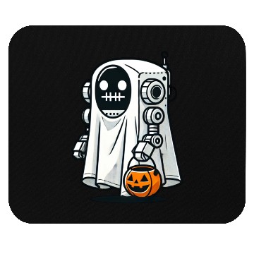 Discover funny halloween robot Mouse Pads