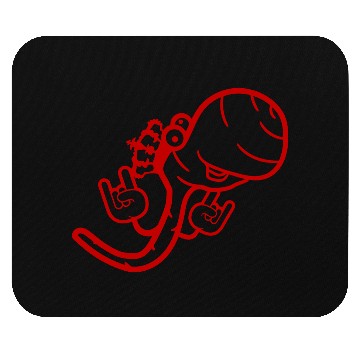 Discover Cute Cool Worm Crown King Party Animal Fun Monster Mouse Pads