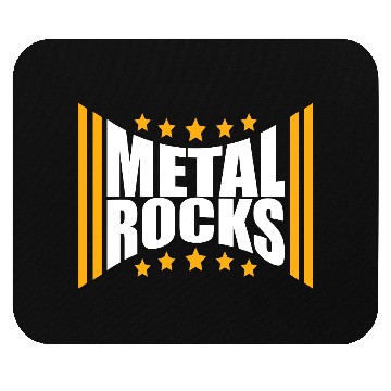 Discover Heavy Metal Rocks Hard Rock Music Text Quote Logo Mouse Pads