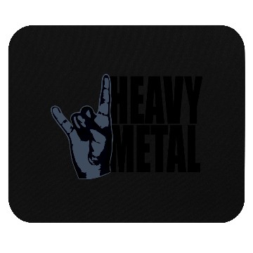 Discover Heavy Metal Fun Hard Rock Music Horns Hand Gesture Mouse Pads
