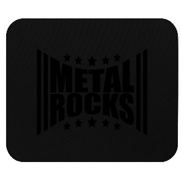 Discover Heavy Metal Rocks Hard Rock Music Text Quote Logo Mouse Pads