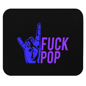 Discover Fuck pop charts music heavy metal fun hand gesture Mouse Pads
