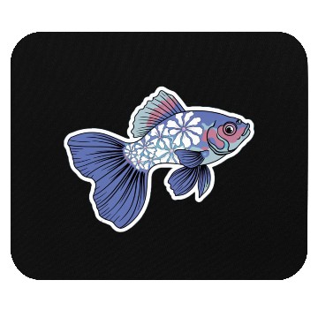 Discover Flower guppy Mouse Pads
