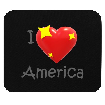 Discover I Love America Mouse Pads