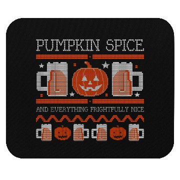 Discover Pumpkin Spice Halloween Drink Mouse Pads