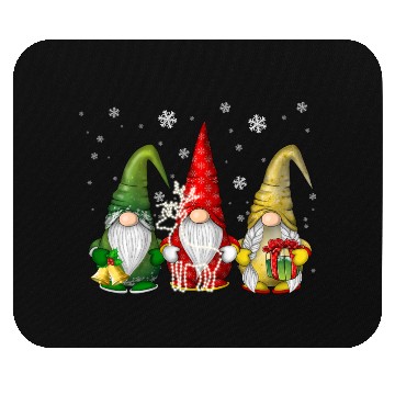 Discover Three Funny Gnomes Christmas Gift Mouse Pads