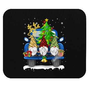 Discover Christmas Truck Cute Gnomes Mouse Pads