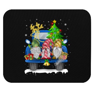 Discover Christmas Truck Cute Gnomes Mouse Pads