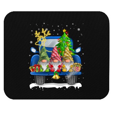 Discover Christmas Truck Cute Gnomes Mouse Pads