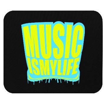 Discover Music is my Life Love Saying Graffiti Spray Drops Mouse Pads