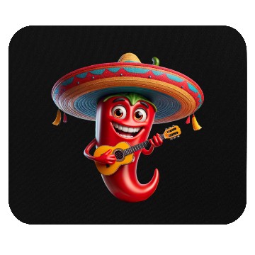 Discover Spicy Mariachi Pepper Mouse Pads