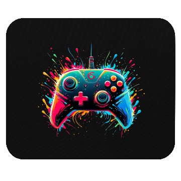 Discover Modern Gamepad Color Splash Gaming Design Mouse Pads