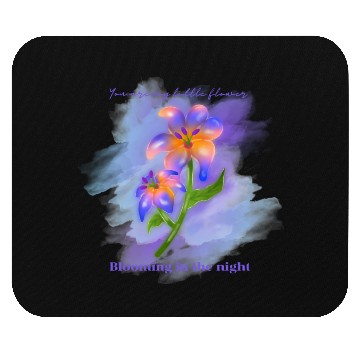 Discover My Midnight Flower Mouse Pads