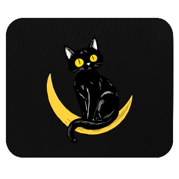 Discover Black Cat Magic Mouse Pads