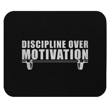Discover Discipline Over Motivation Workout Quote For Gym Mouse Pads