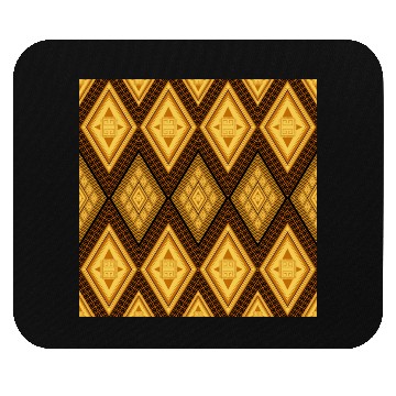 Discover Ancient Gold Diamond Pattern, indigenous art Mouse Pads
