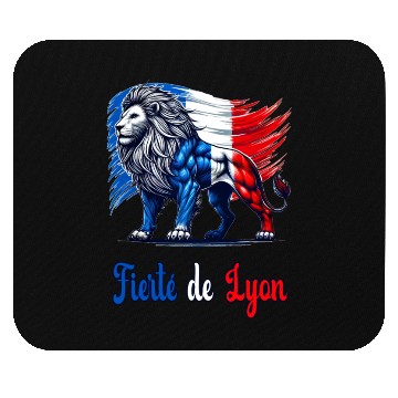 Discover The pride of Lyon flag design Mouse Pads