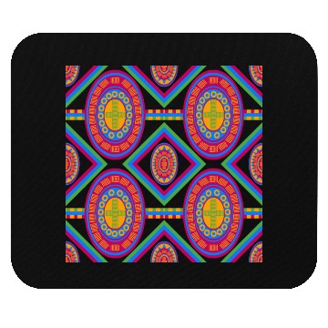 Discover Vibrant African Tribal Pattern. Mouse Pads