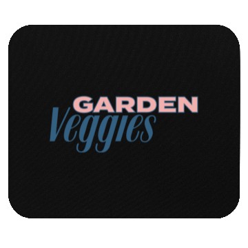 Discover Garden Veggies Lettering Mouse Pads