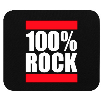 Discover 100 % Percent Rock Heavy Metal Music Text Logo Mouse Pads
