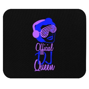 Discover Official DJ Queen Party Retro Vintage Head Face Mouse Pads
