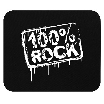 Discover 100 % Percent Rock Music Graffiti Drops Text Stamp Mouse Pads