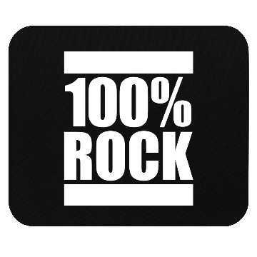 Discover 100 % Percent Rock Heavy Metal Music Text Logo Mouse Pads