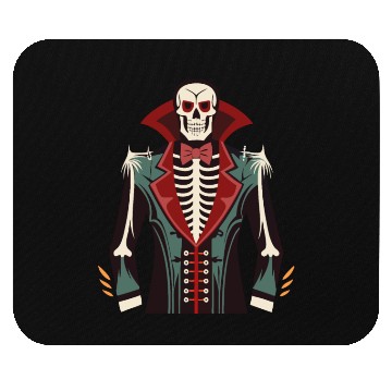 Discover A skeleton ribcage, a vampire tuxedo print Costume Mouse Pads