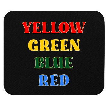 Discover PSYCHOLOGY TEST STROOP-EFFECT COLORS Mouse Pads