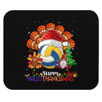 Discover Volleyball Turkey Gnome Happy Hallothanksmas Mouse Pads