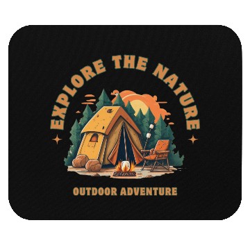 Discover camping, nature, forest, camping trip, adventure, Mouse Pads