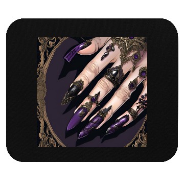 Discover Gothic Fantasy Halloween Nails Mouse Pads
