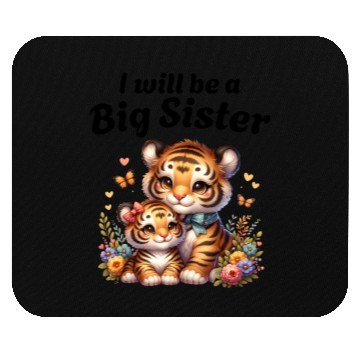 Discover I'm Going To Be A Big Sister Sweet Tigers Mouse Pads