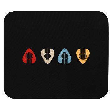 Discover Retro pick guitar Mouse Pads