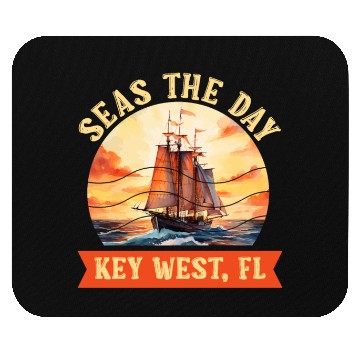 Discover Florida Keys SEAS THE DAY IN KEY-WEST FLORIDA Mouse Pads