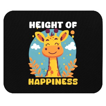 Discover Giraffe Height Of Happiness Mouse Pads