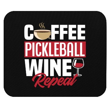 Discover Coffee Pickleball Wine Repeat Mouse Pads