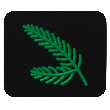 Discover Fir branches embroidered Mouse Pads