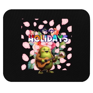 Discover Happy holidays Mouse Pads