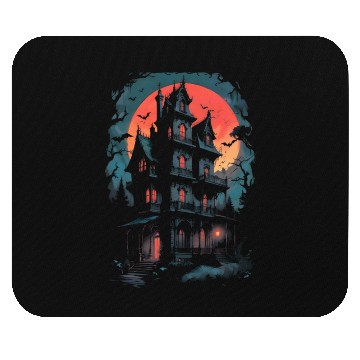Discover Haunted House Mouse Pads