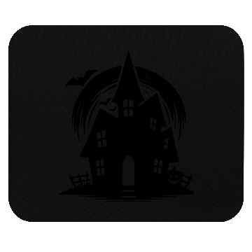 Discover Bat Full Moon Haunted House Halloween Tattoo Mouse Pads