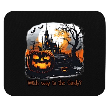 Discover Witch way to the Candy Mouse Pads