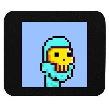 Discover Pixel Alien golden mask Mouse Pads