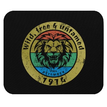 Discover 50th birthday Wild, free & untamed since 12/1974 Mouse Pads