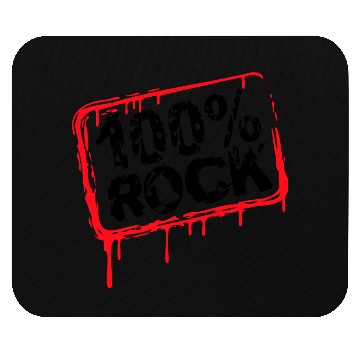 Discover 100 % Percent Rock Heavy Metal Music Text Logo Mouse Pads